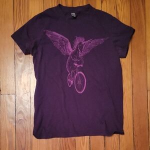 unicorn bicycle tee shirt
